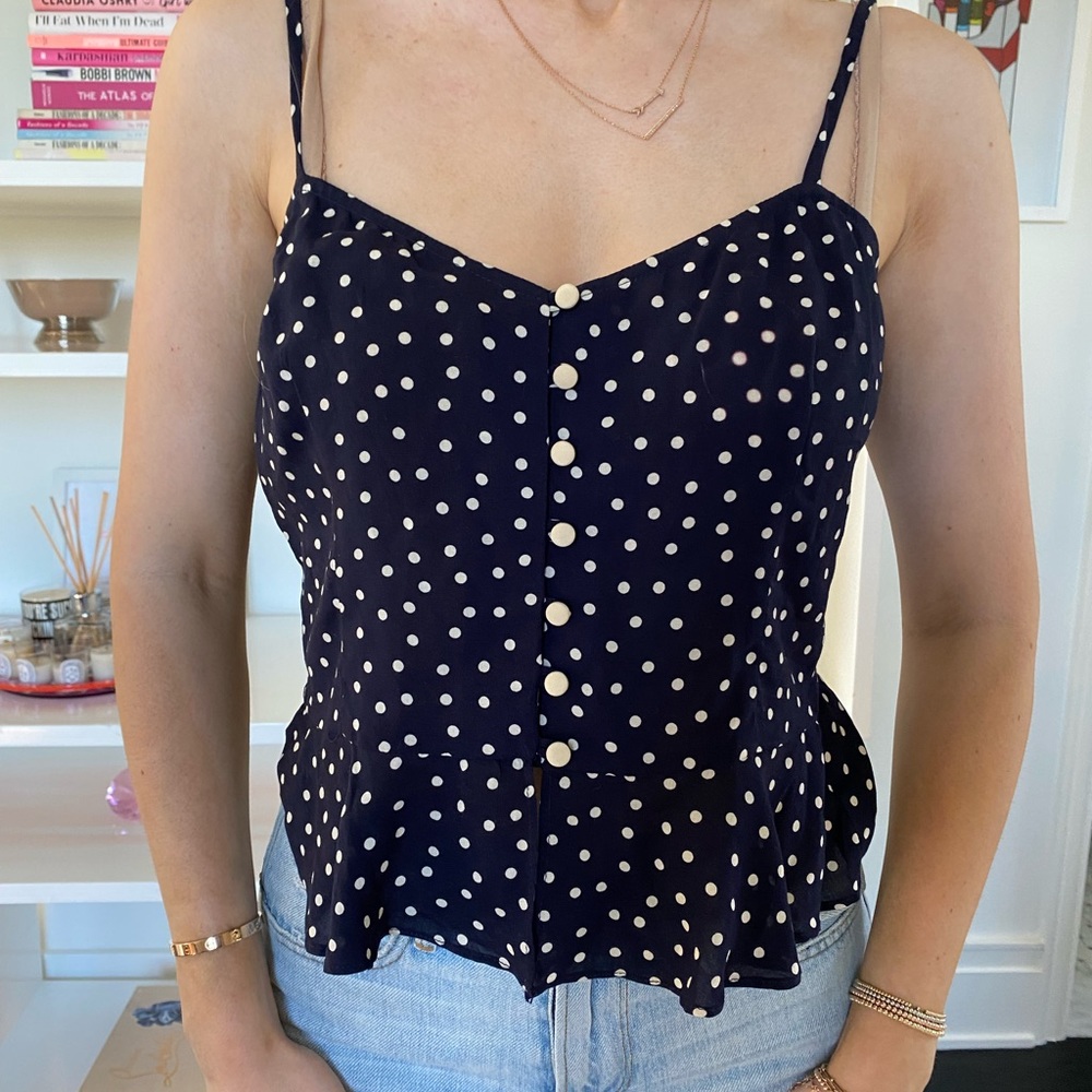 Intermix button down tank